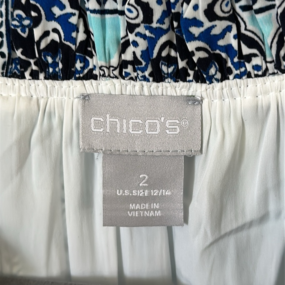 Chicos Sleeveless Peasant Maxi Dress - image 8